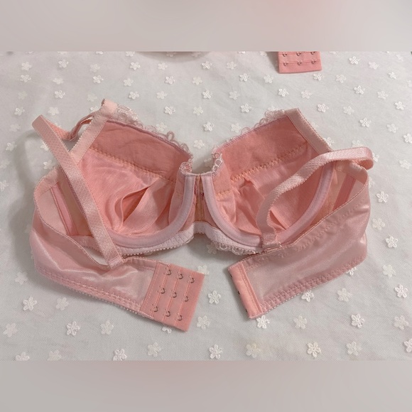 Clearance! Japanese Triumph pink rose embroidered bra JP-C75/US-34B - Picture 6 of 9